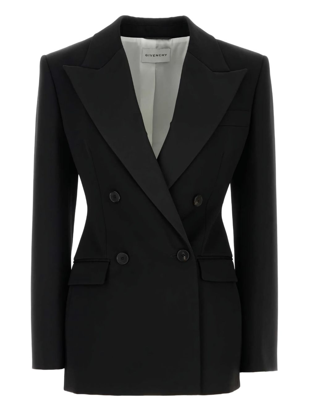 Double-Breasted Jacket With Peak Revers