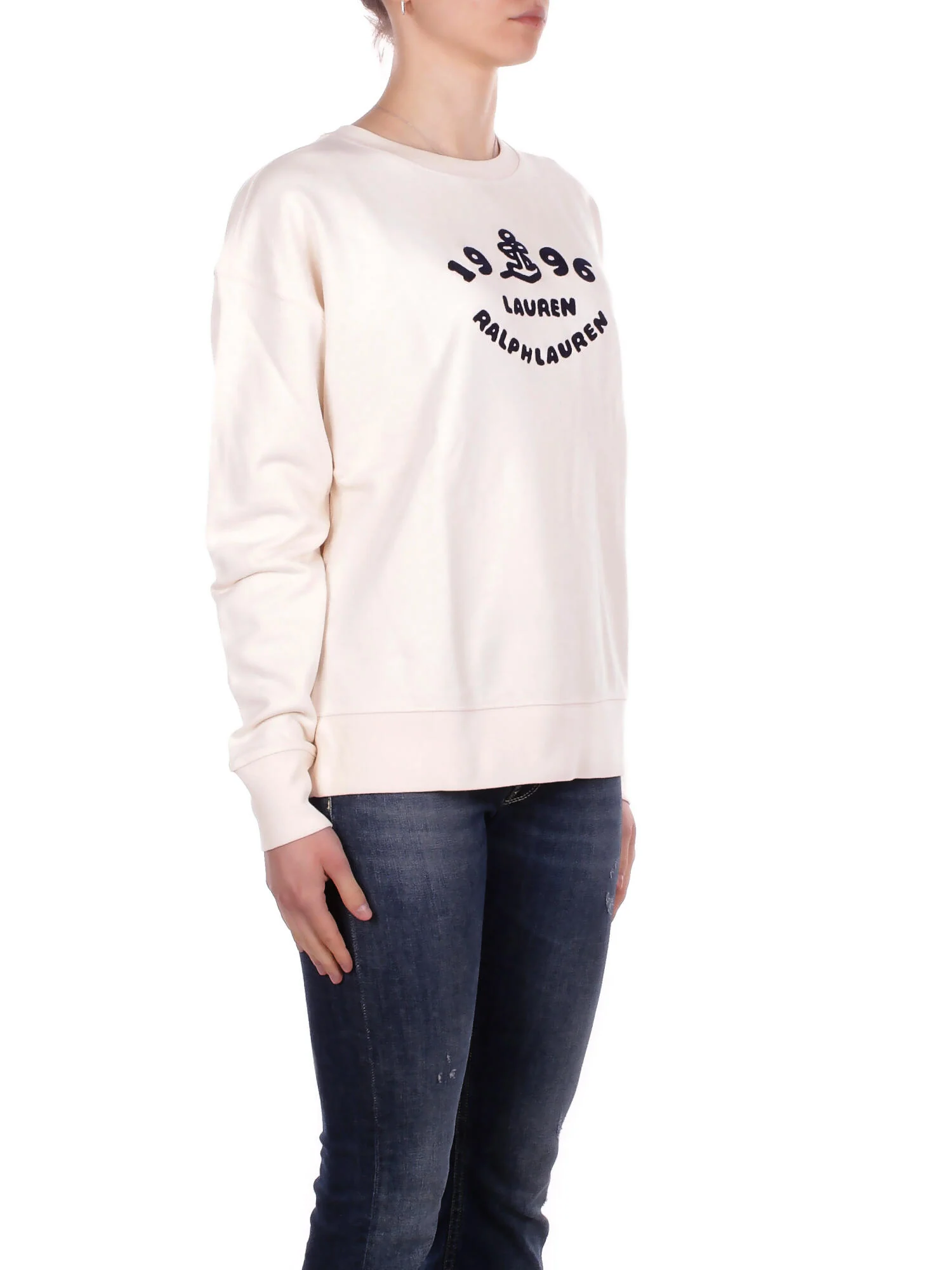 Relaxed Fit Crew Neck Sweatshirt with Graphic Print