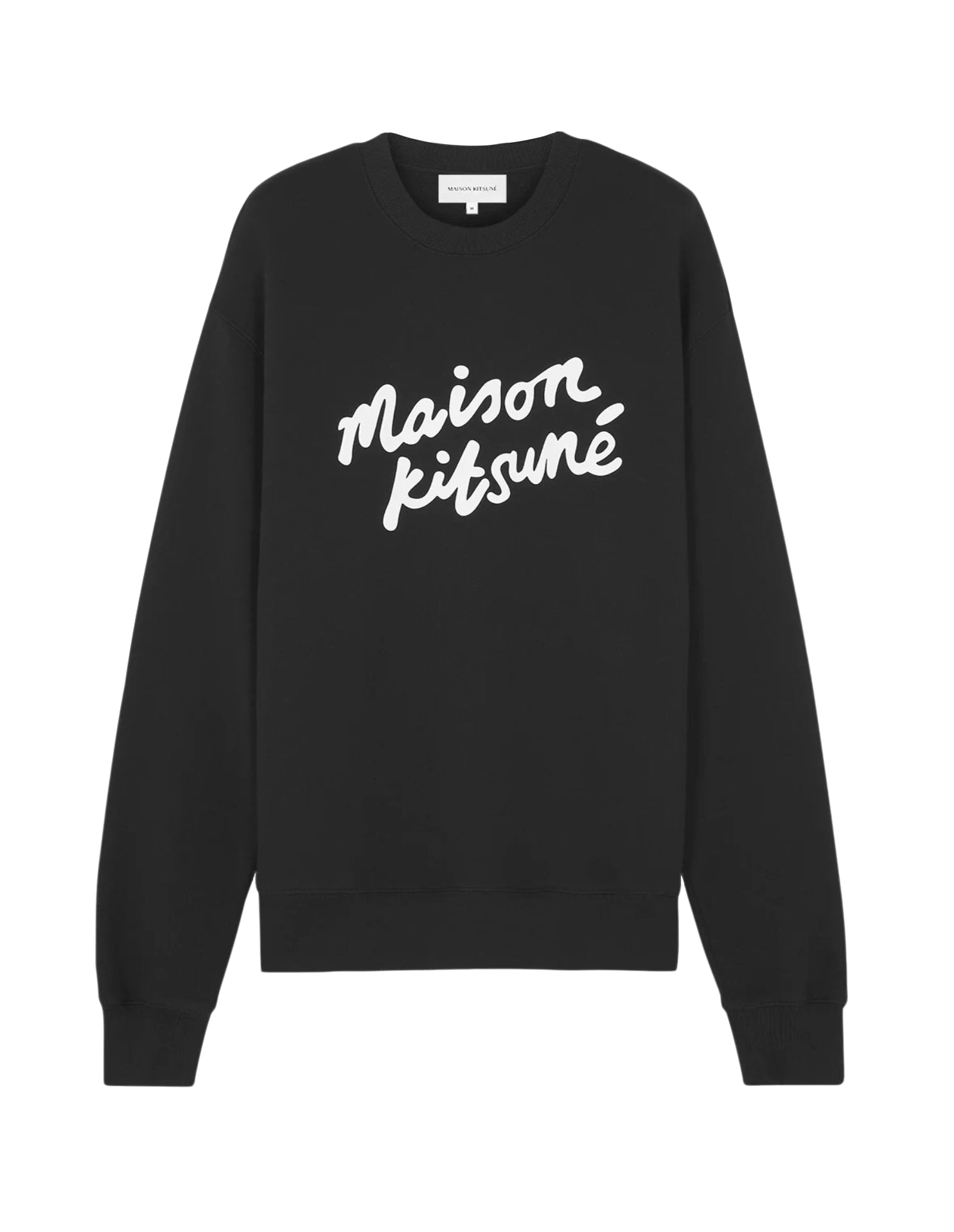 Long-Sleeve Crewneck Top With Handwritten Script