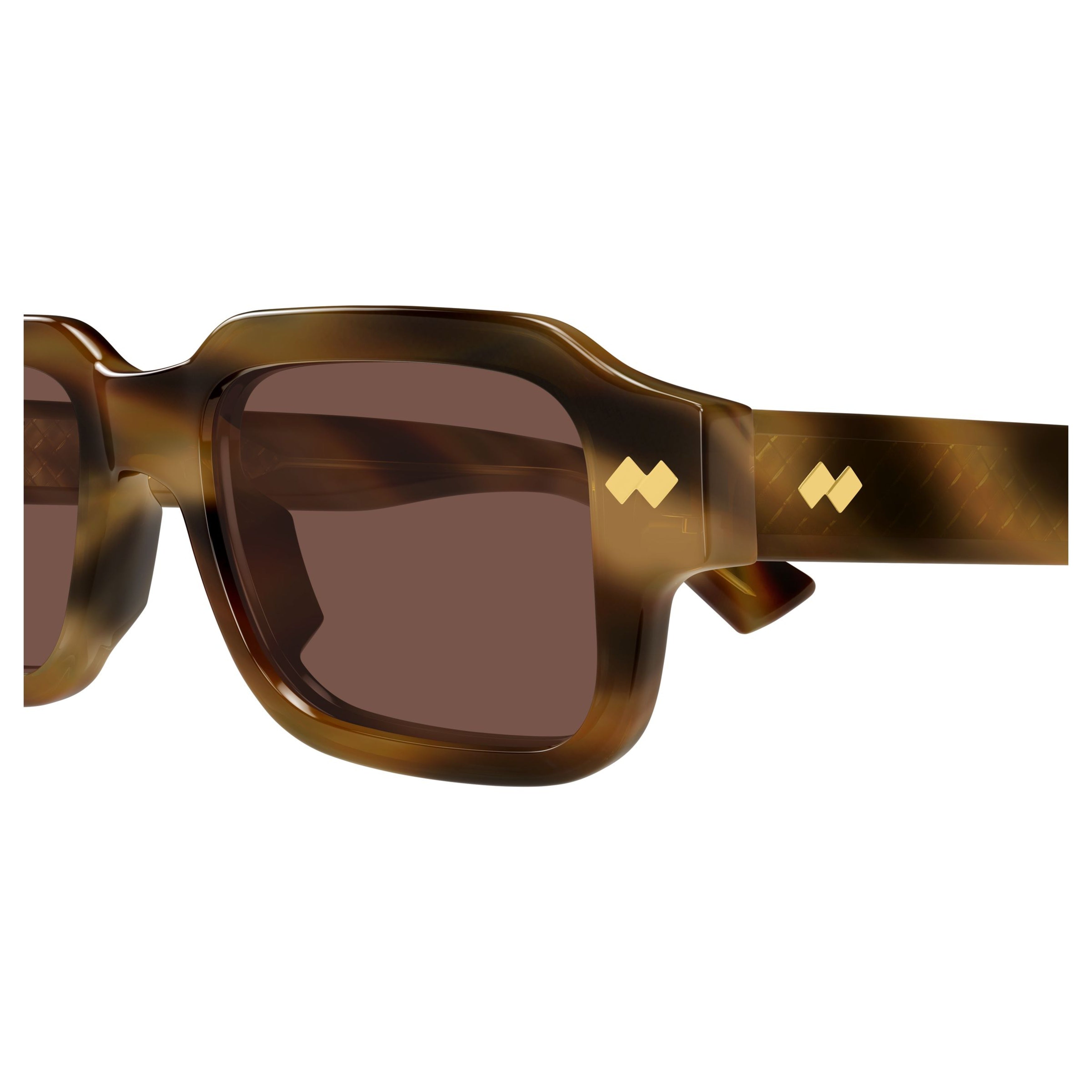 Bv1442s Bold Rectangular Tortoiseshell Sunglasses