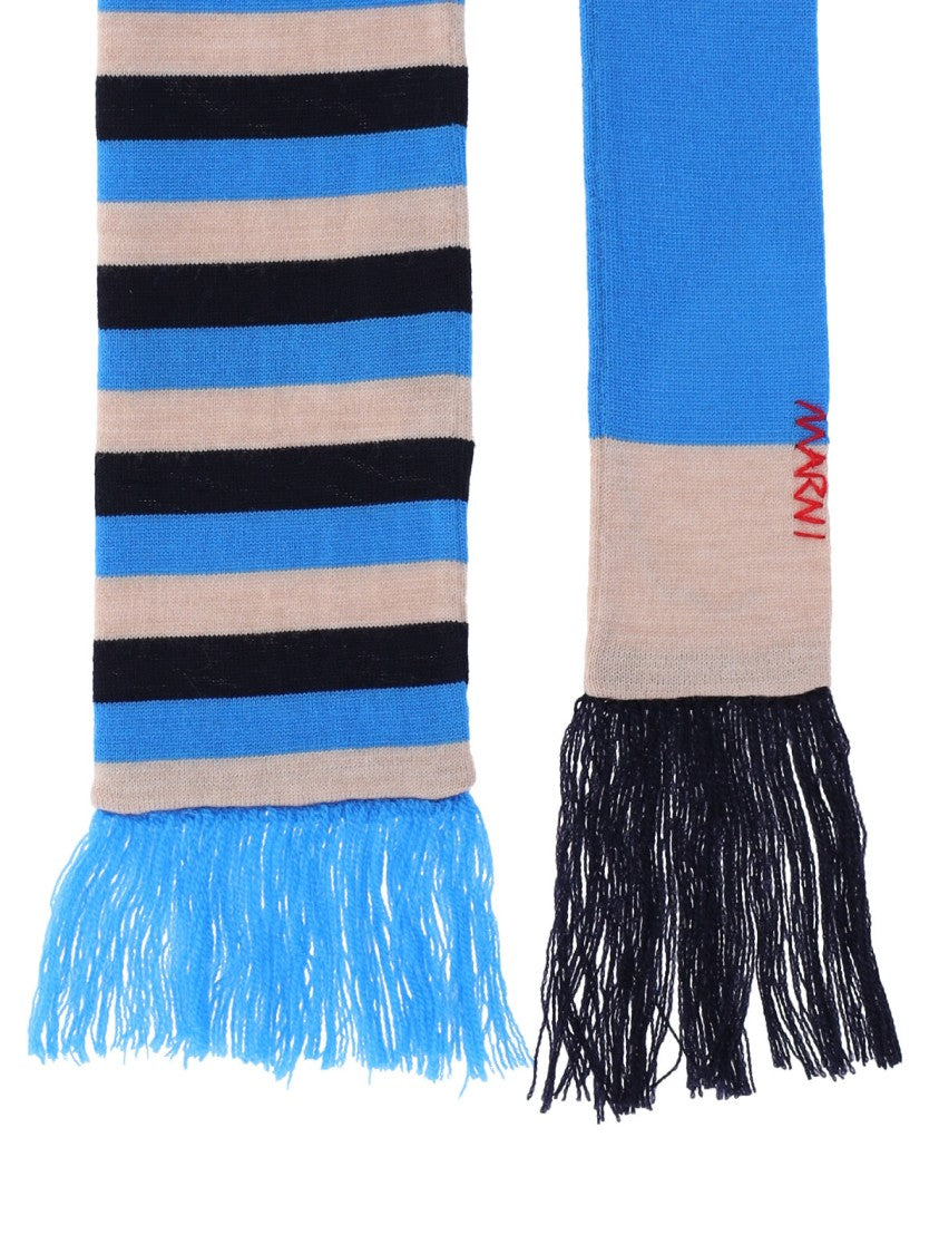 Striped Wool Scarf – Multicolor