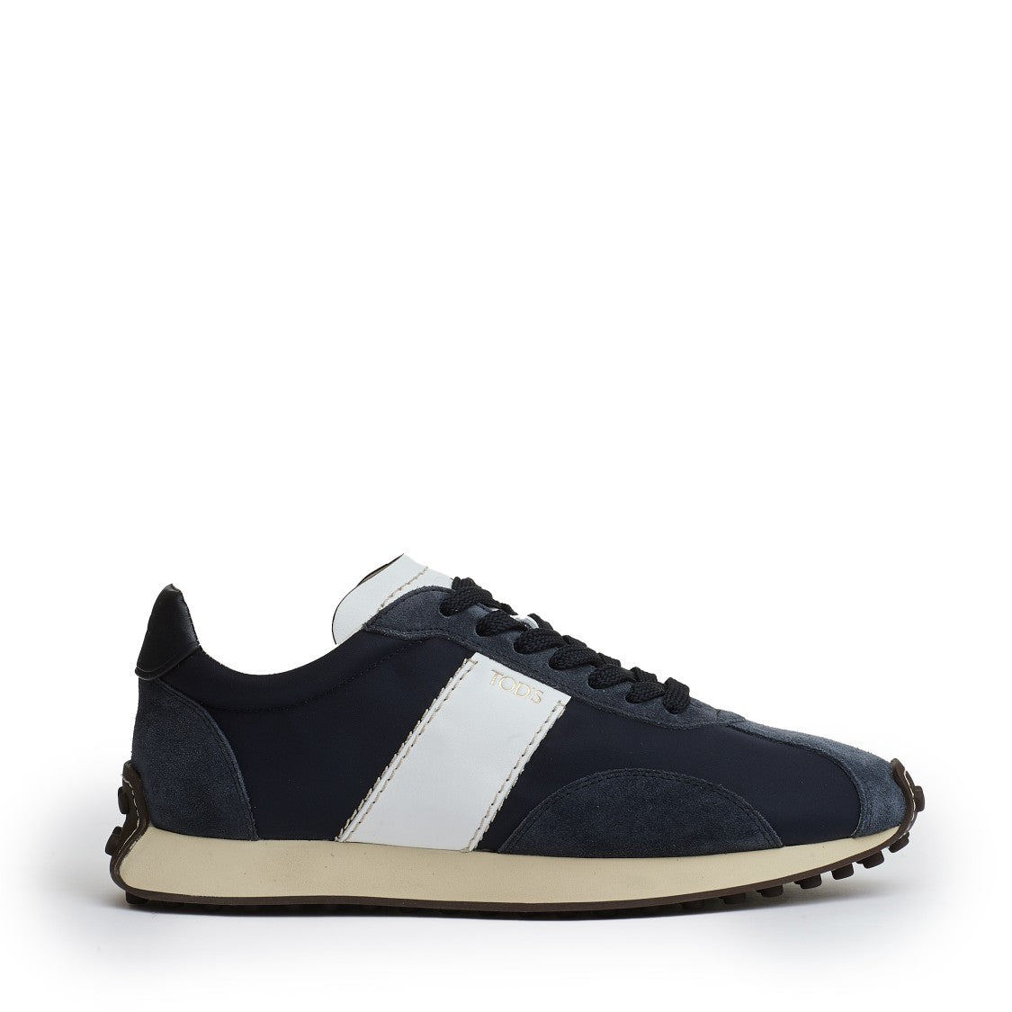 Sneakers Suede Blue And Fabrics