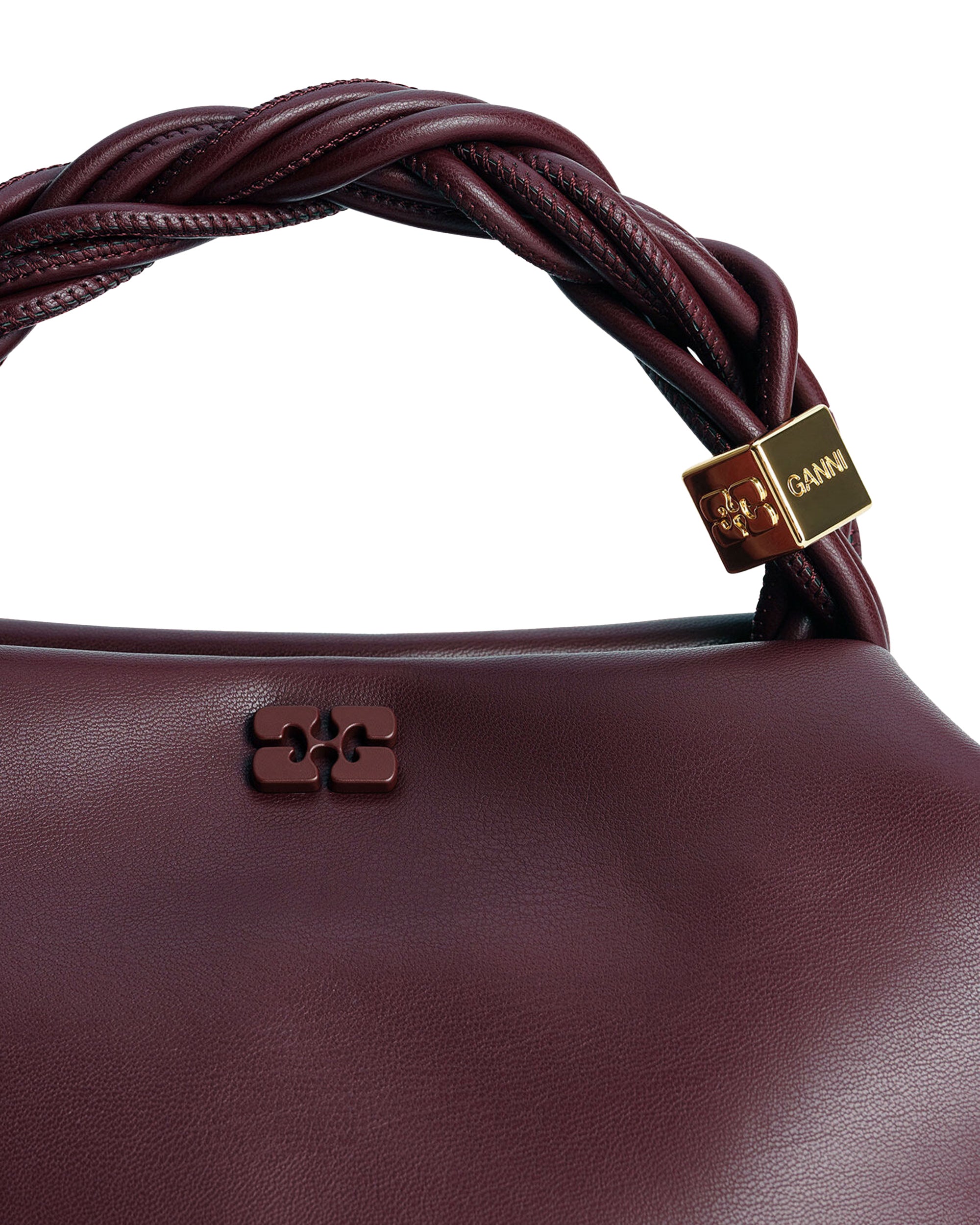 Structured Small Handbag with Twisted Handle