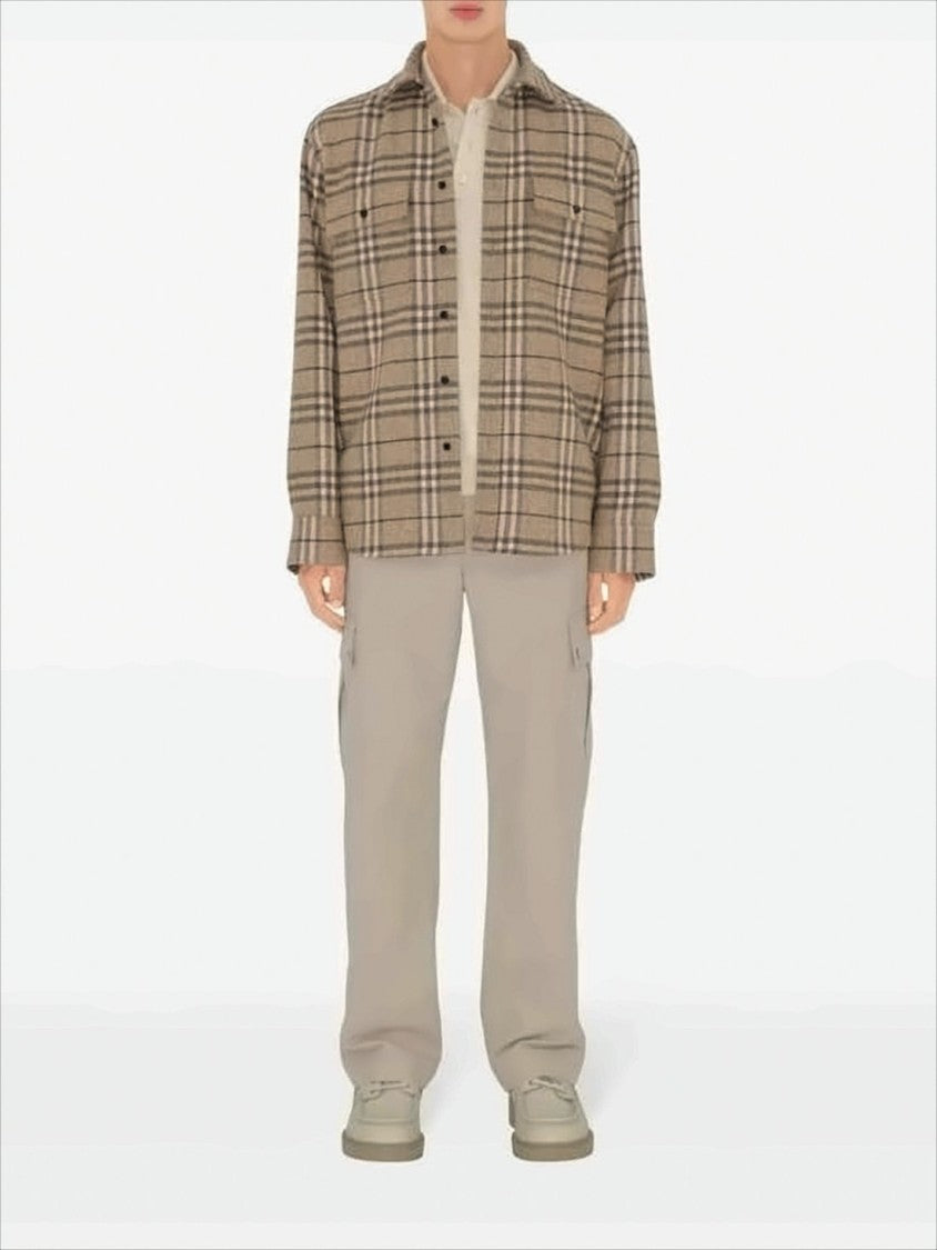 Classic Plaid Long-Sleeve Shirt In Wool