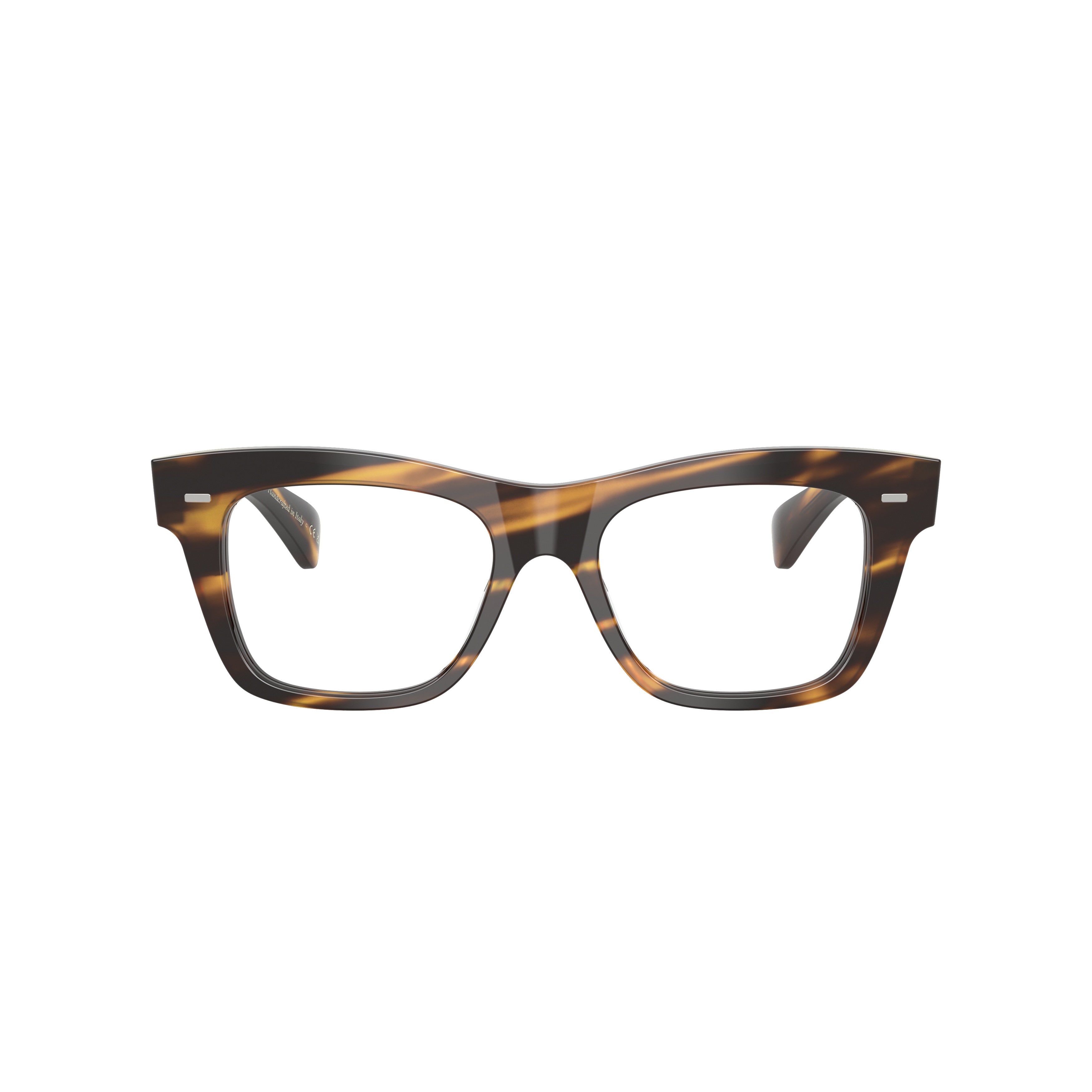 0ov5542u Bold Rectangular Acetate Sunglasses with Tortoiseshell Finish