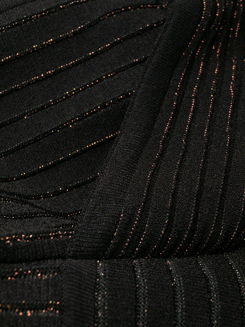 Ribbed V-Neck Mini Dress