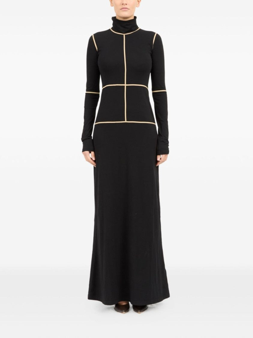 Long Black Fitted Dress