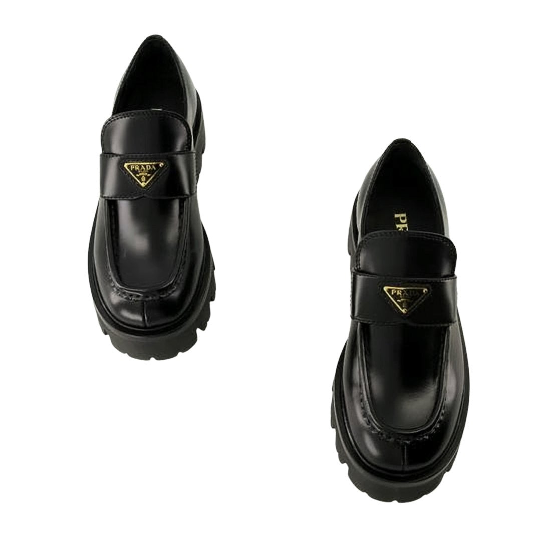 Polished Calf Leather Chunky Loafers