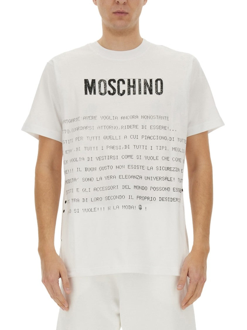 "Message Print" T-Shirt