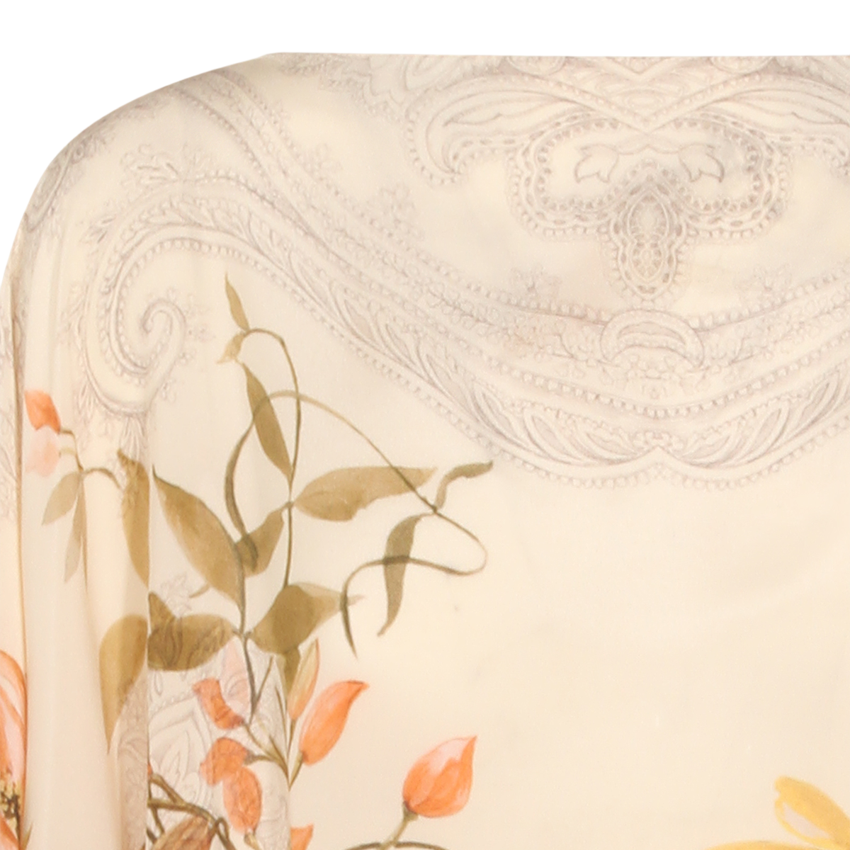 Asymmetrical Hem Floral Print Top