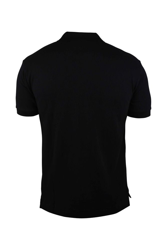 Black Cotton Polo Shirt