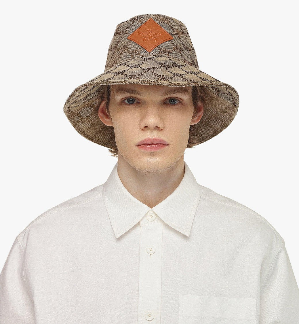 Bucket Hat With Laurel Monogram