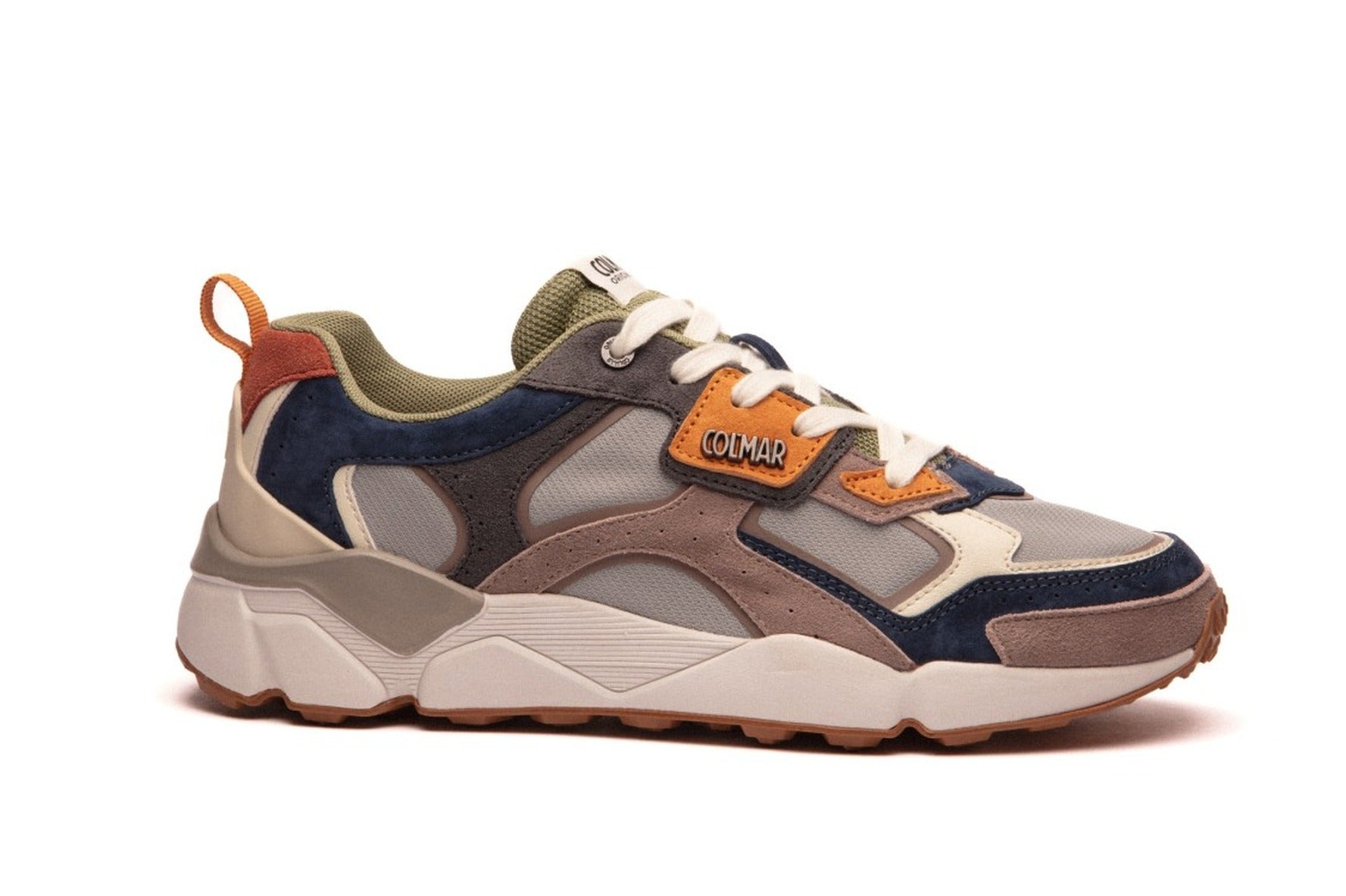 Lightweight Grey Sneakers With Suede Accents