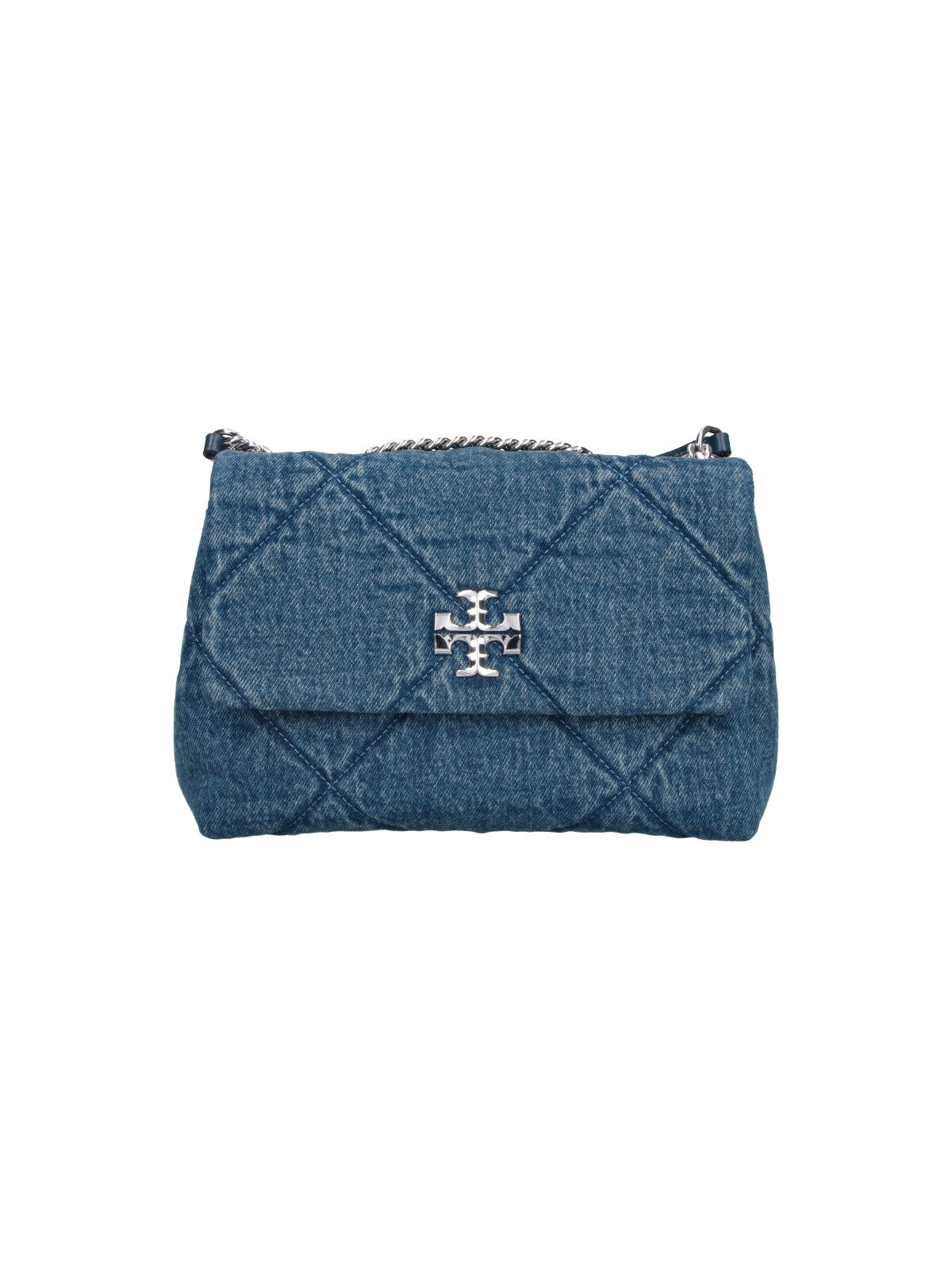 Blue Kira Quilted Cotton Bag