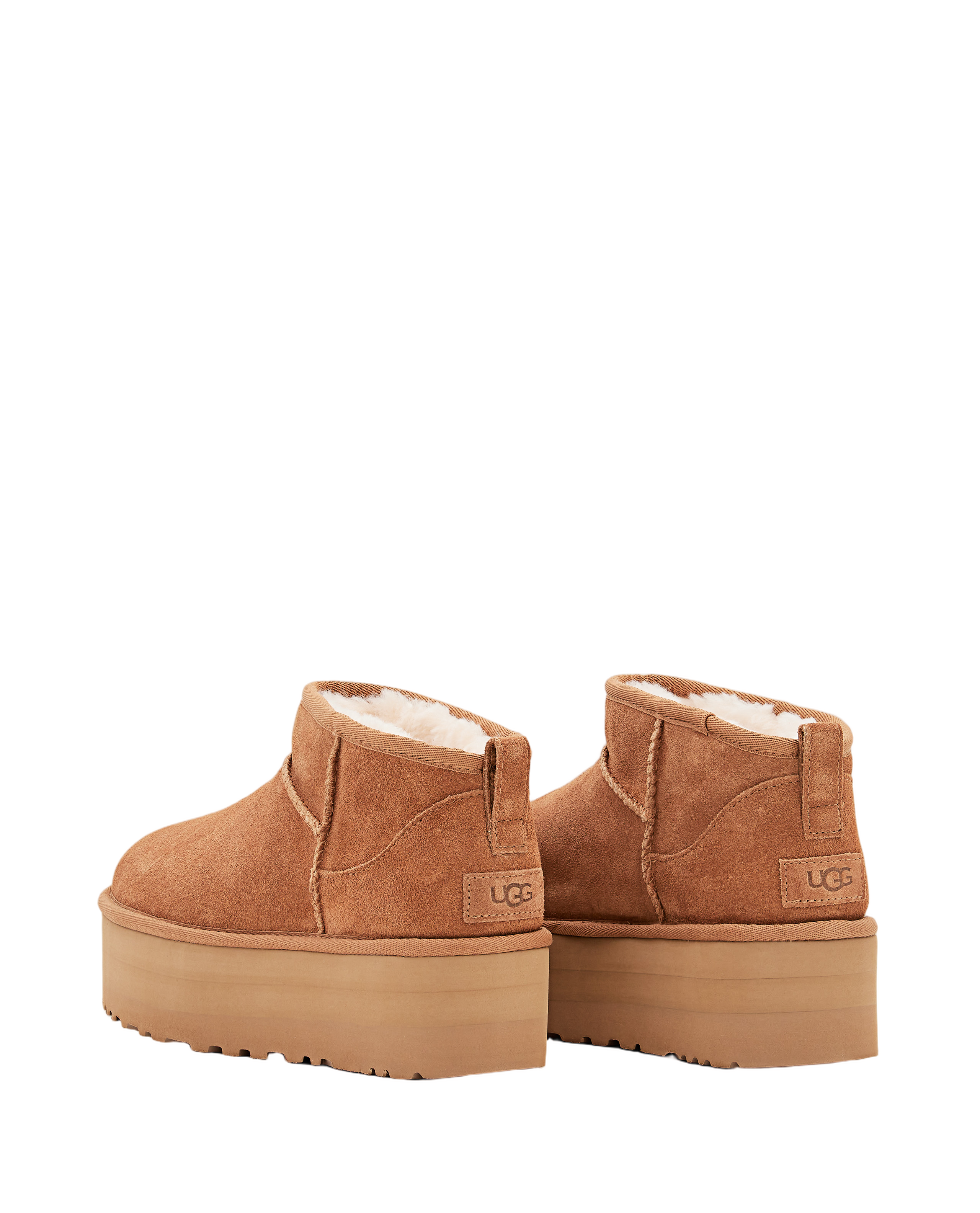 Brown W Classic Ultra Mini Platform Suede Boots