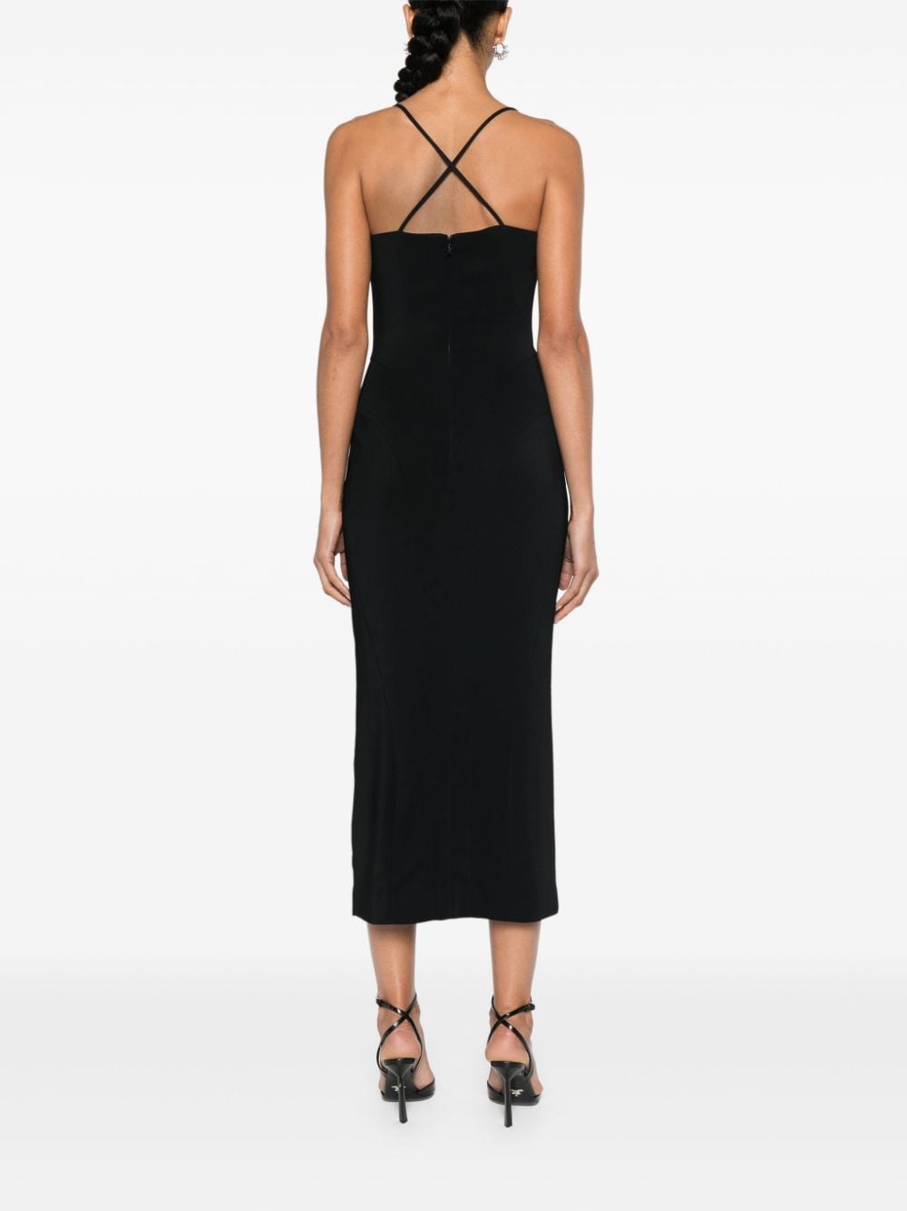 Mid-Length Black Stretch Dress