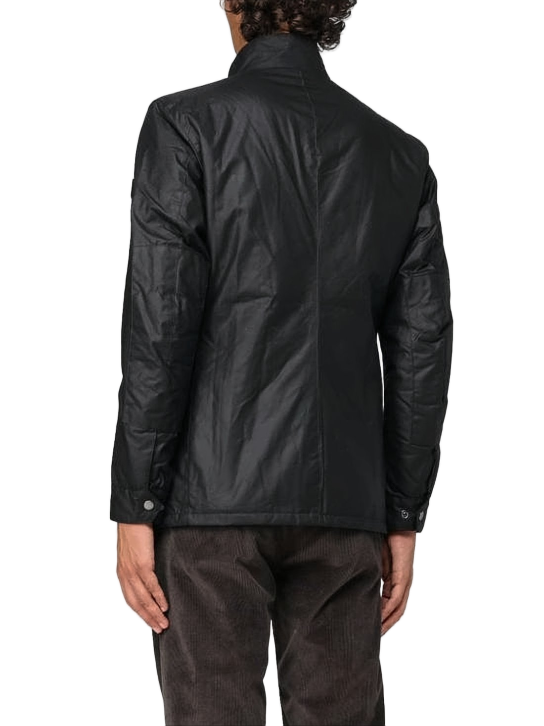 Classic Black Barbour Leather Jacket