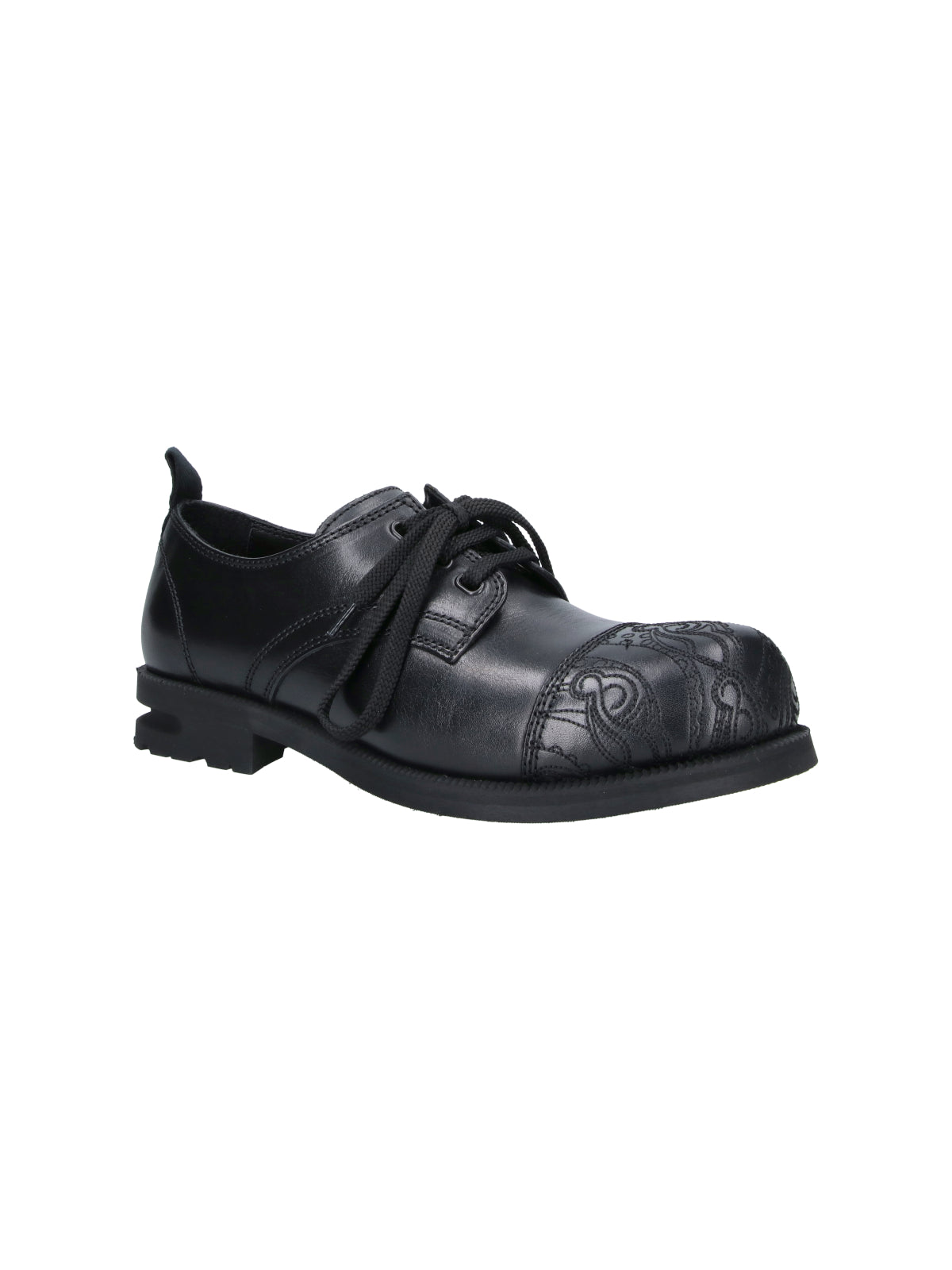 Black Black Atro Leather Derby Shoes