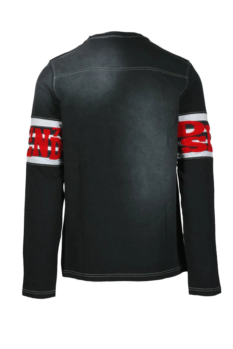 Long-Sleeve T-Shirt with Bold Graphic Print