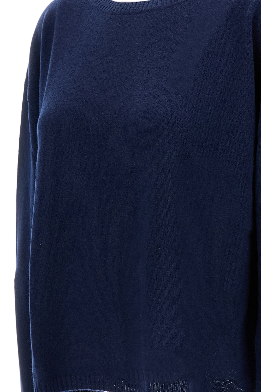 Classic Knit Sweater With Round Neckline