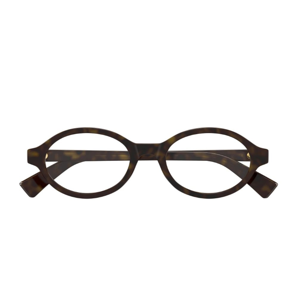 Bv1367O Triangle Line Oval Dark Havana Acetate Sunglasses