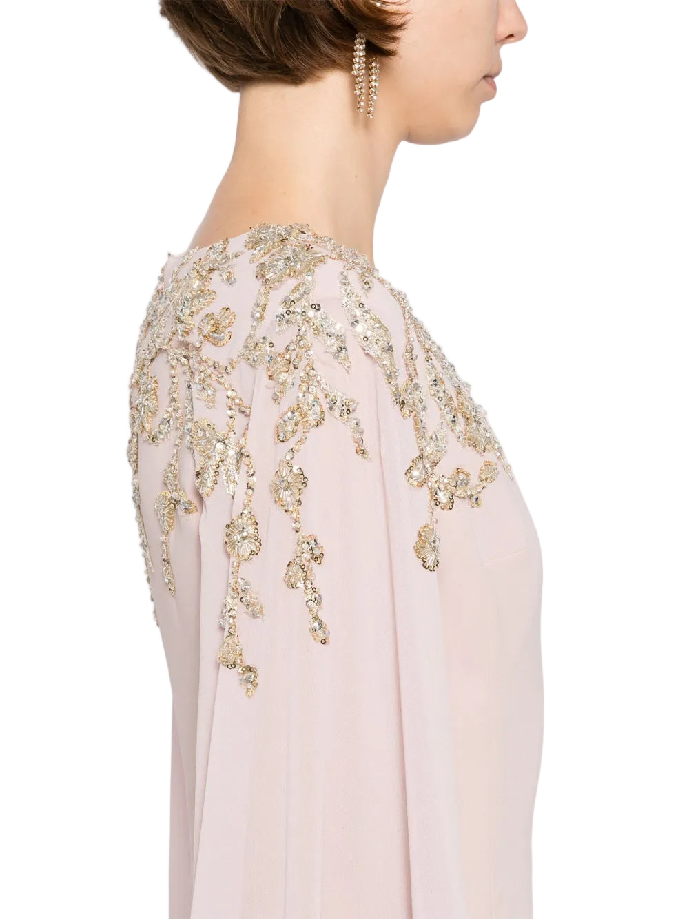 Zdobiony krepowy kaftan