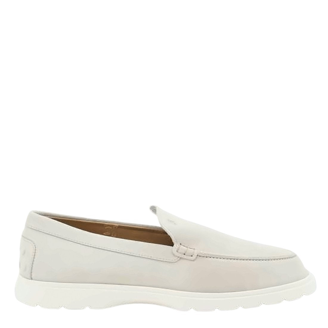 Suede Loafers with Rounded Toe