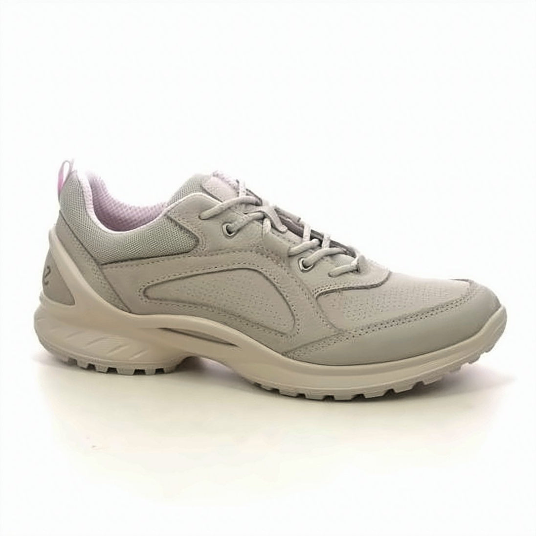 Perforated Leather and Fabric Sneakers with Rubber Sole