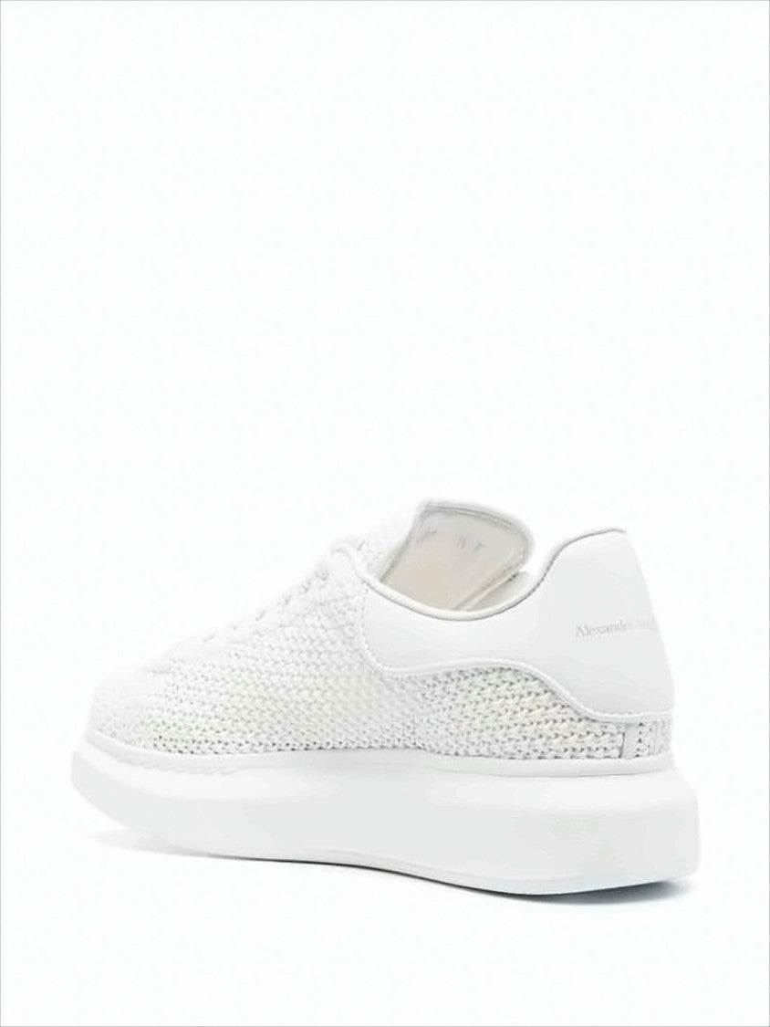 Knitted Mesh Low-Top Sneakers with Cushioned Sole