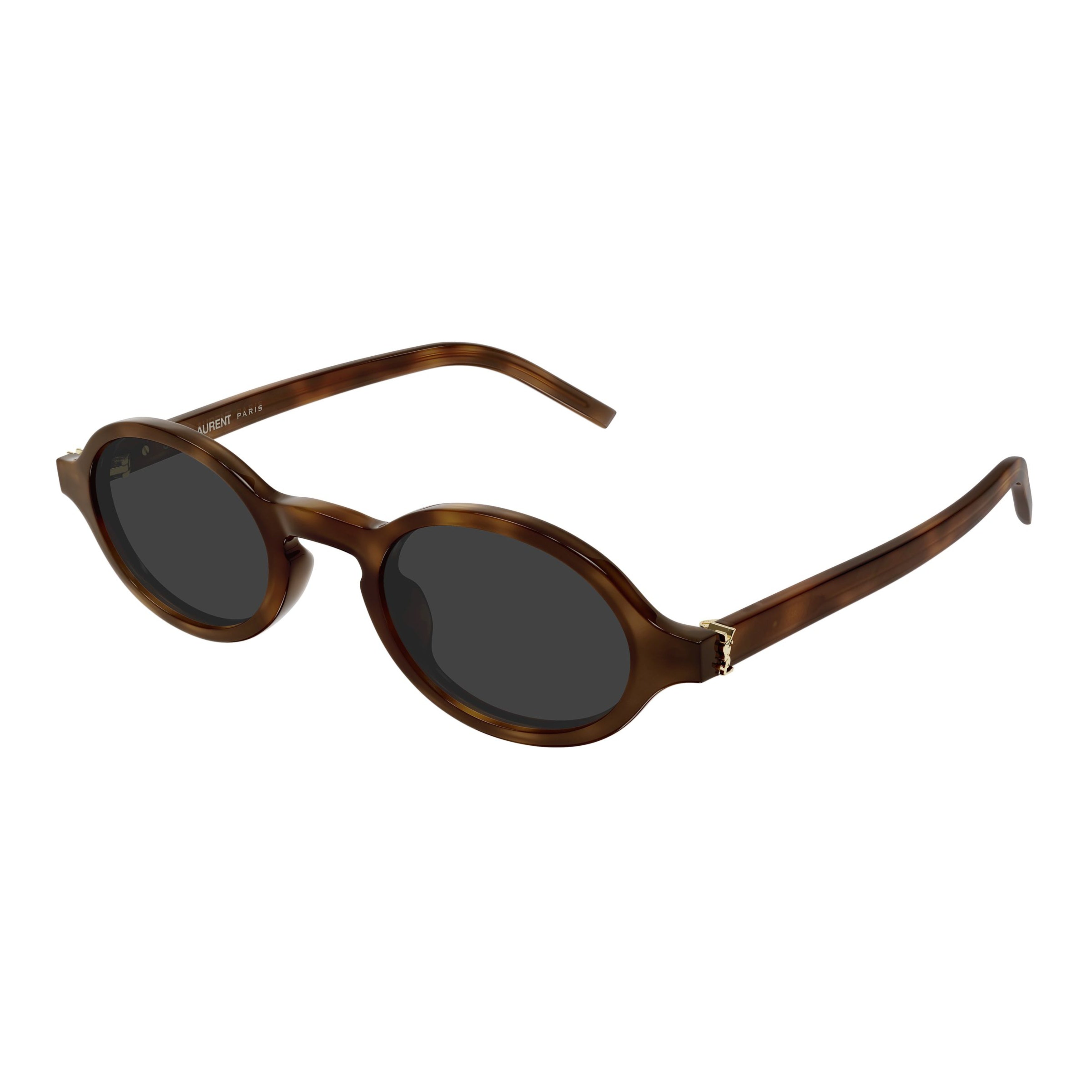 Recycled Acetate Oval Frame Sunglasses With Gold-Tone Detail