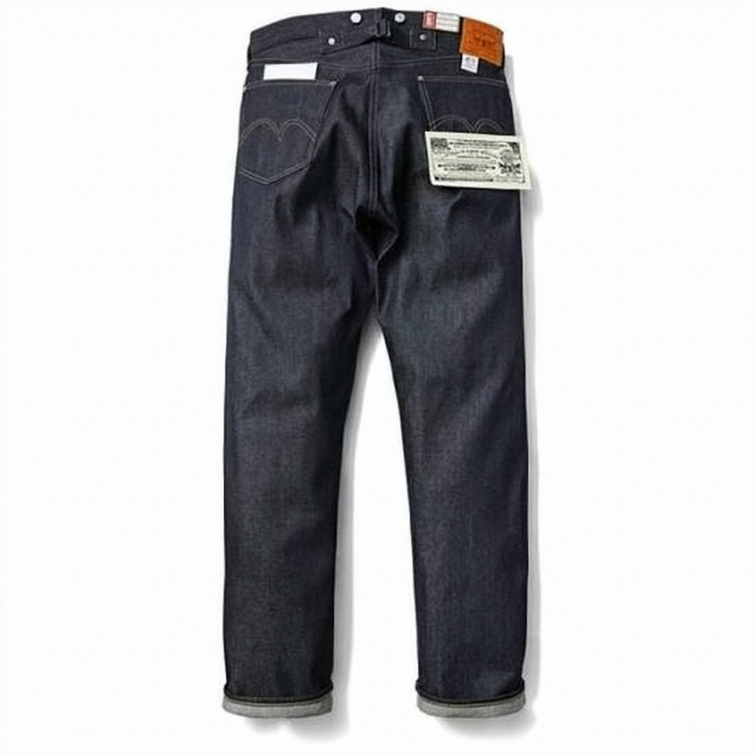 Indigo Straight-Leg Five-Pocket Denim Pants