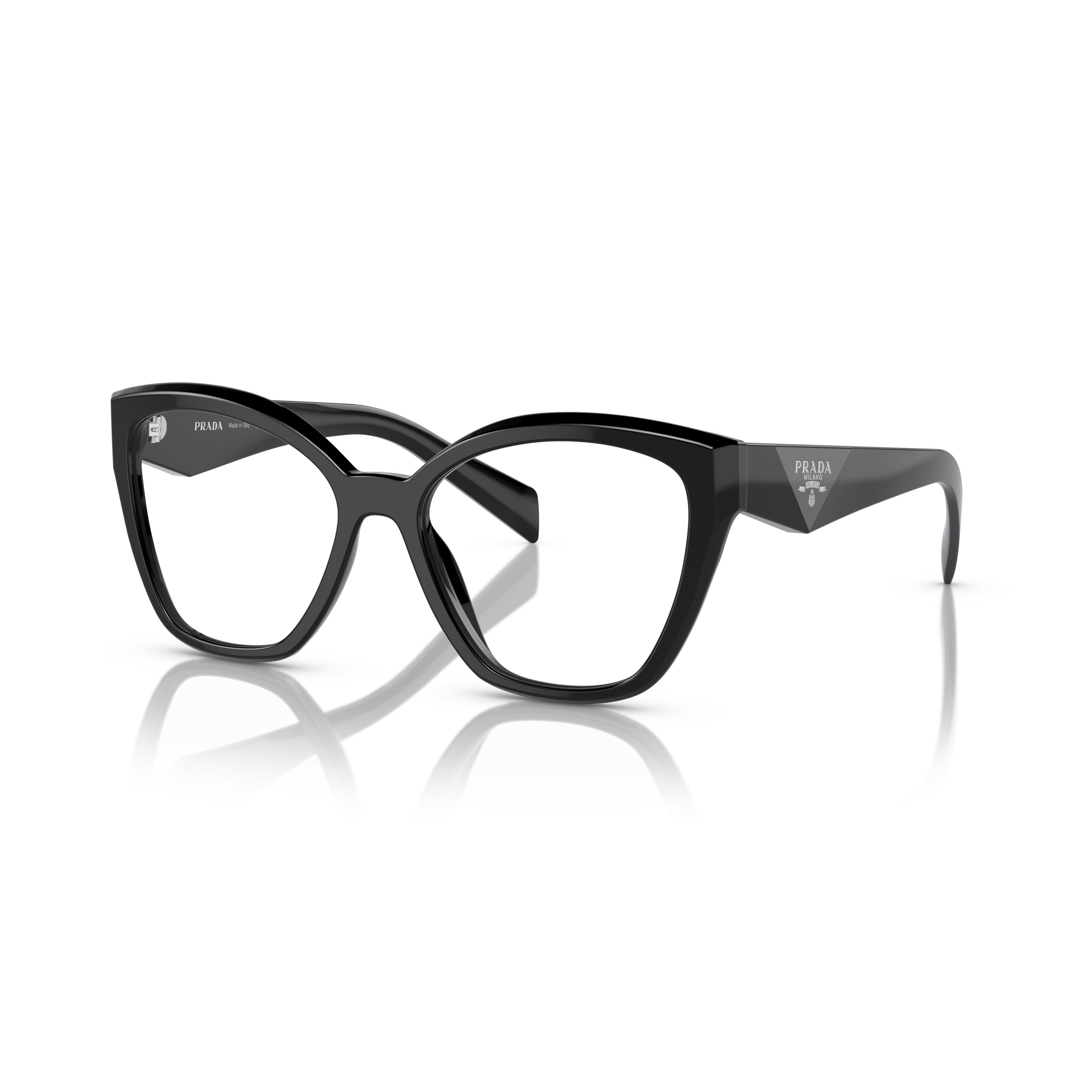 0pr 20zv Oversized Black Cat-Eye Sunglasses