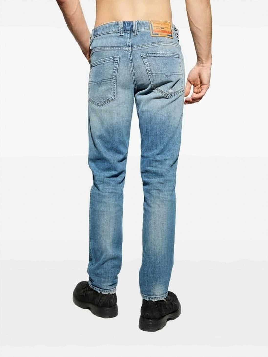 Faded Light Blue Denim Pants