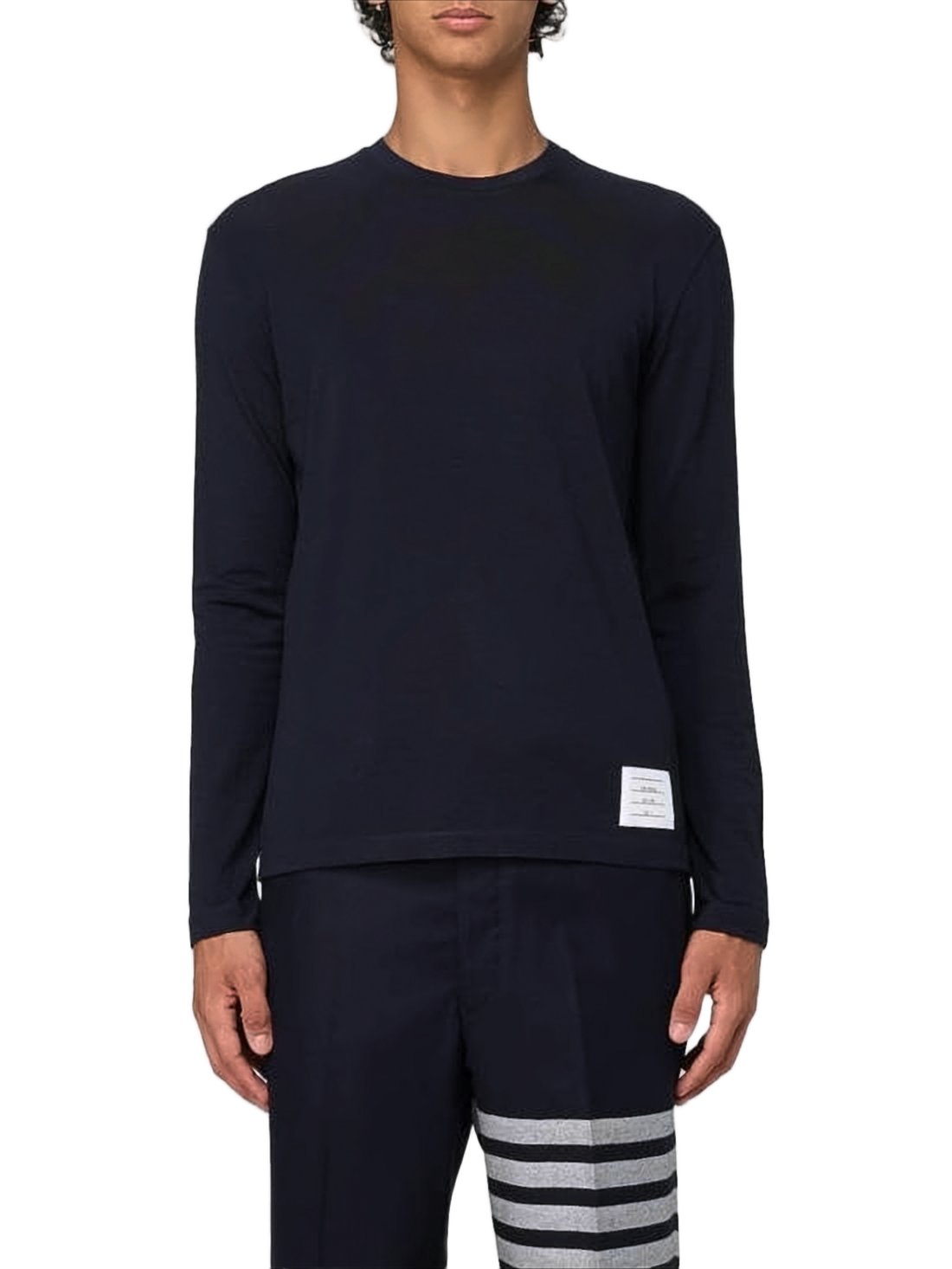Minimalist Navy Knit Sweater