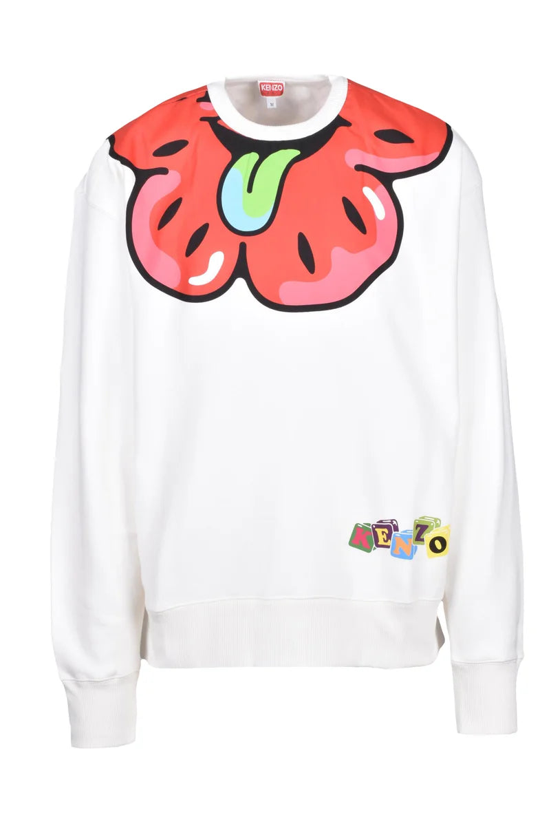 Cotton Sweatshirt - White