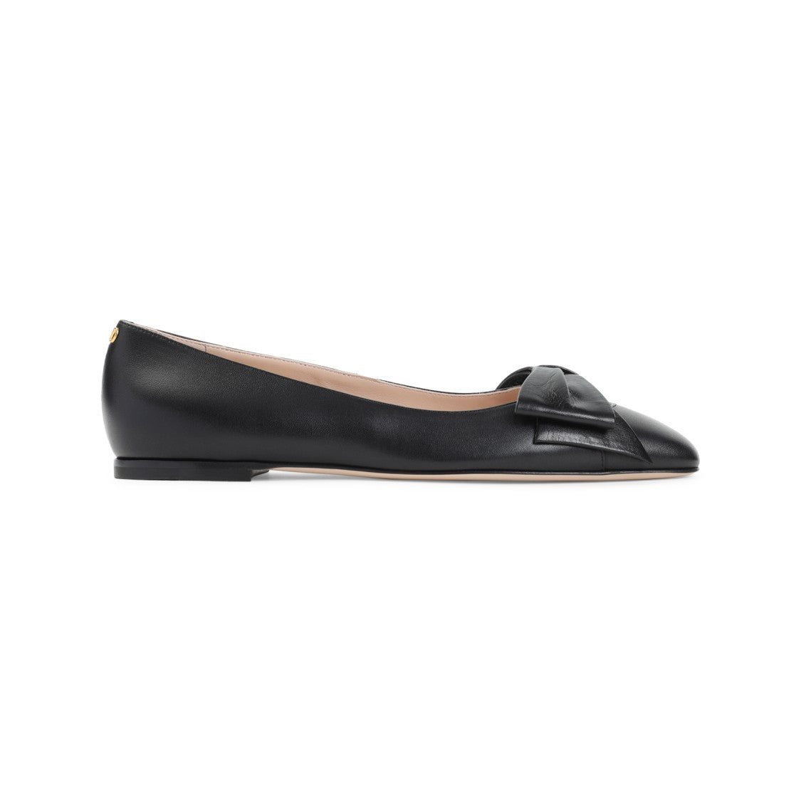 Leather Ballerinas With Low Heel