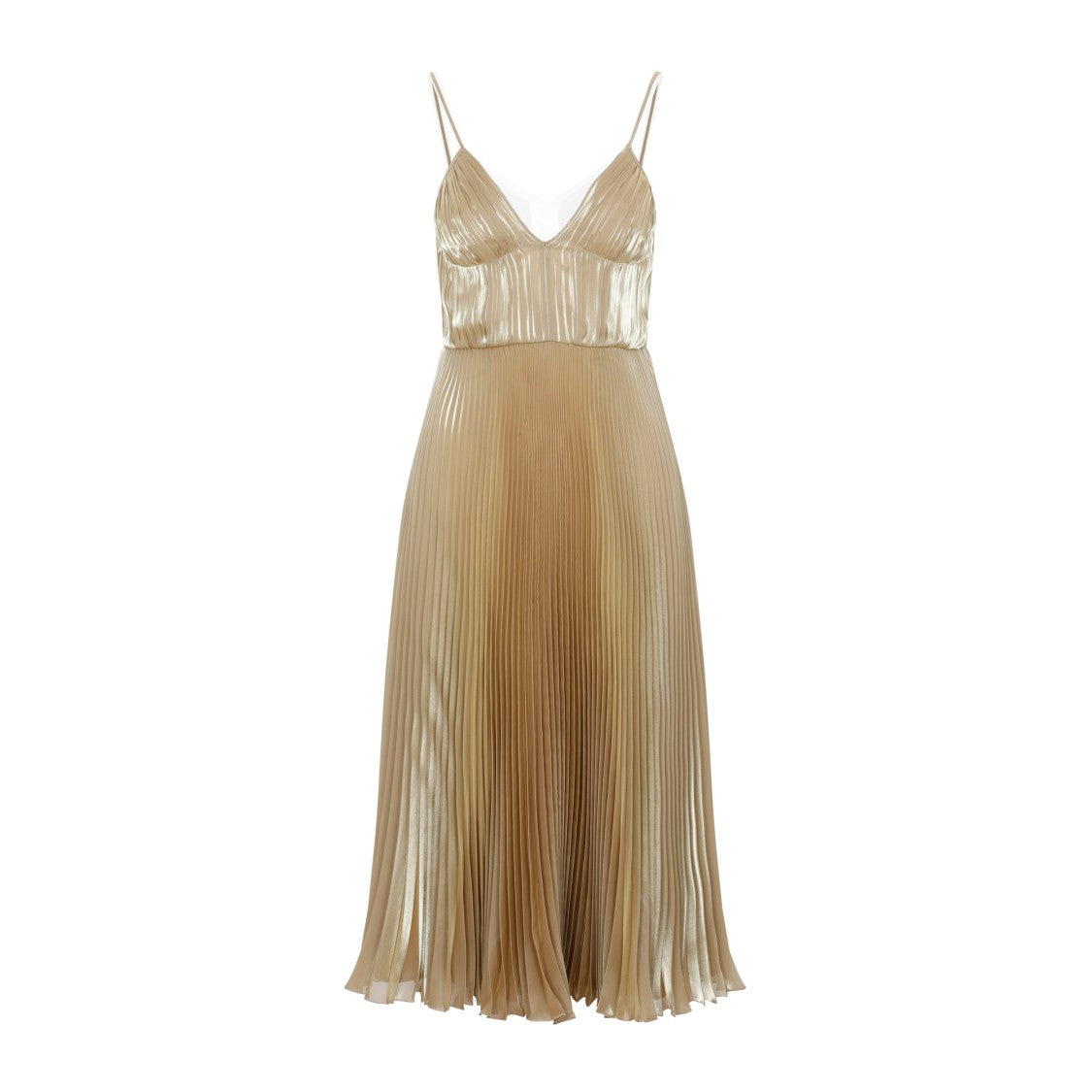 Metallic Yellow Dress