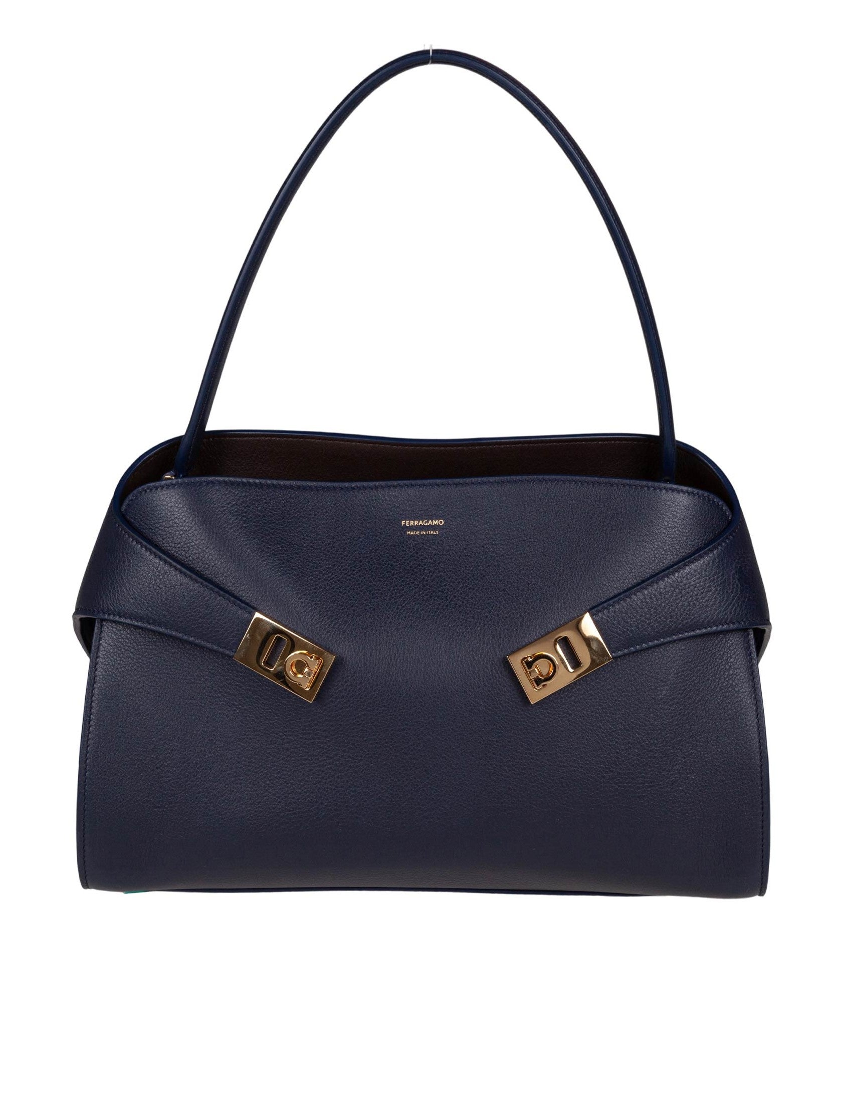 Hug Sh Leather Shoulder Bag, Blue