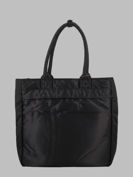 Rectangular Tote Bag With Padded Handles And Front Pockets