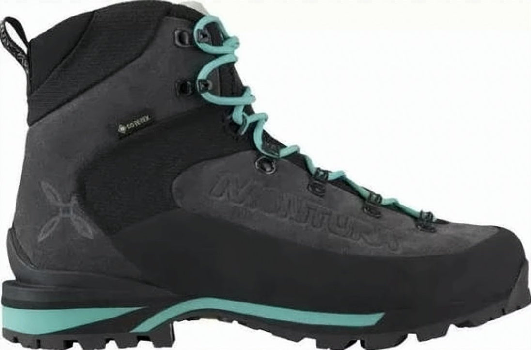 High-Top Black and Dark Grey Hiking Boots