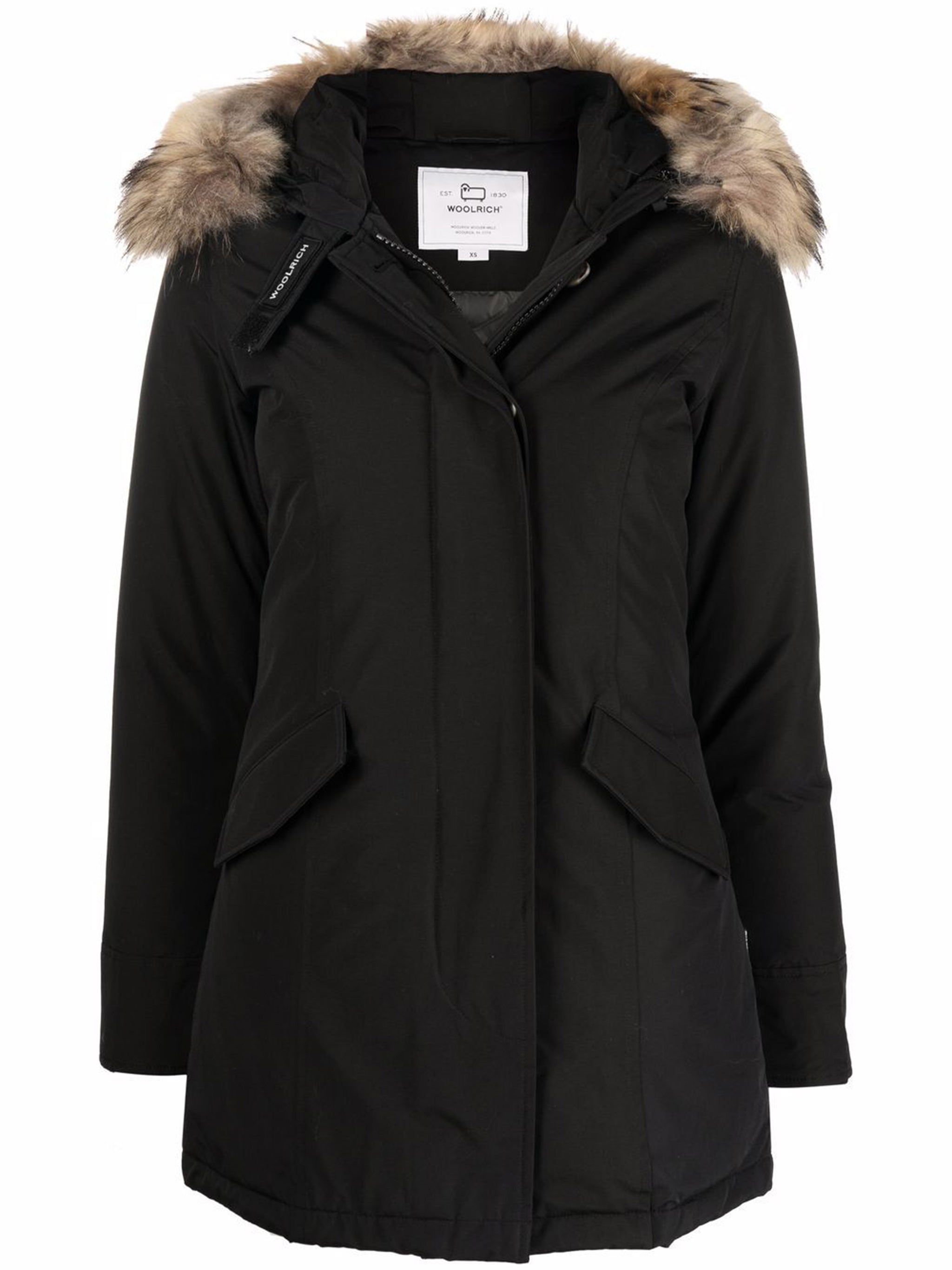Black Arctic Raccoon Down Parka