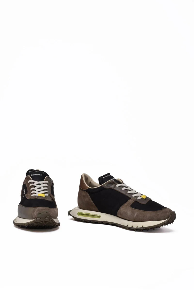 Space Race Sneakers - Black/Taupe
