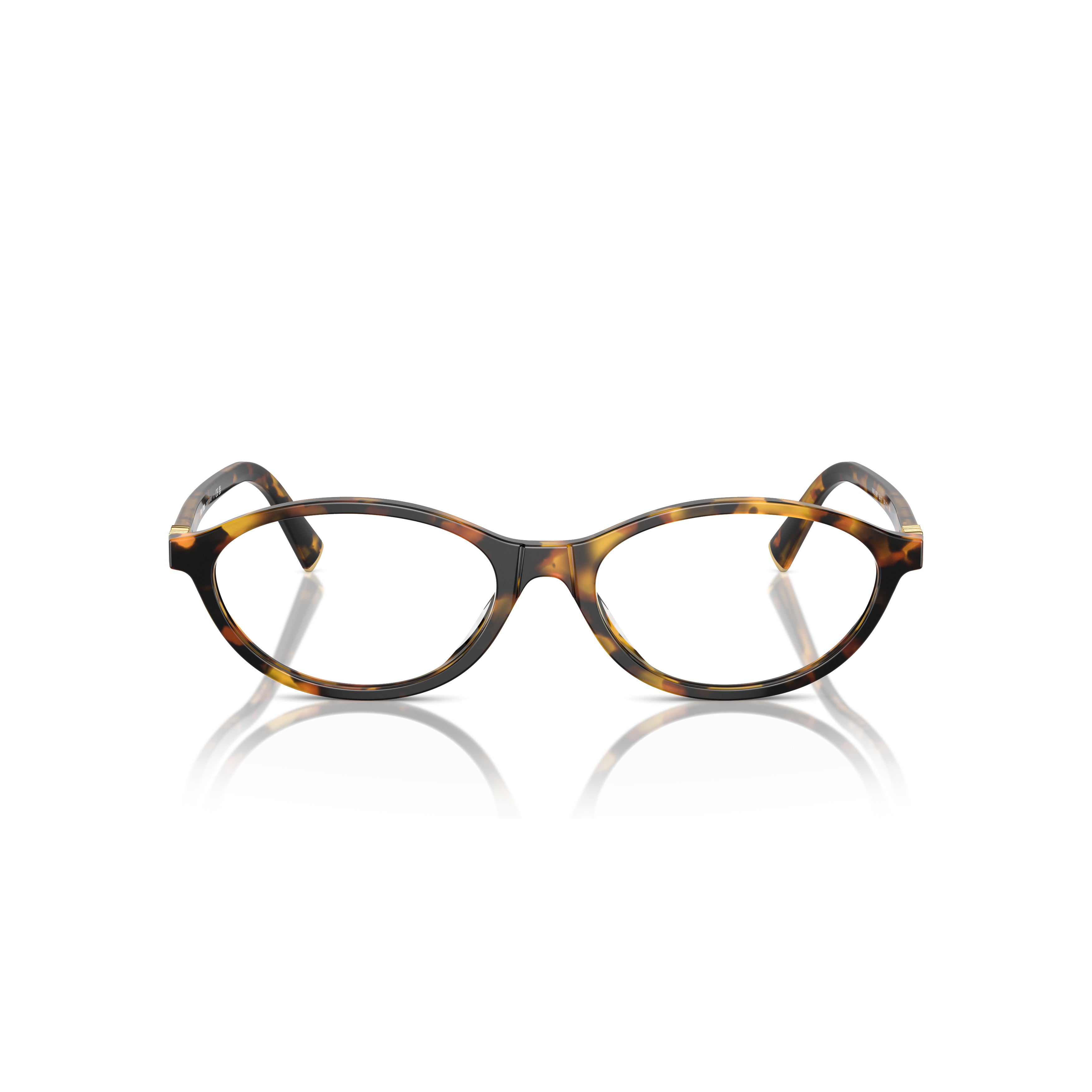 0mu 09xv Tortoiseshell Oval Frame Eyeglasses