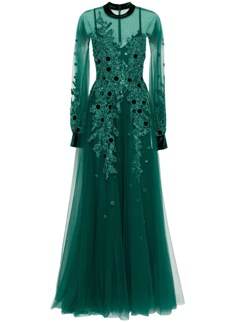 Embroidered Tulle Dress
