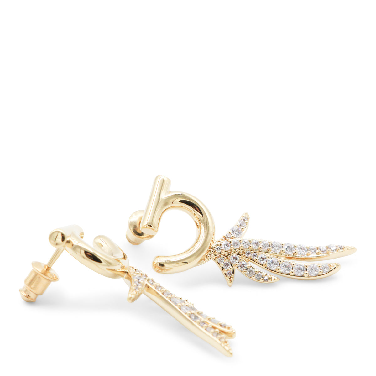 Polished Gold-Tone Circular Hoop Earrings