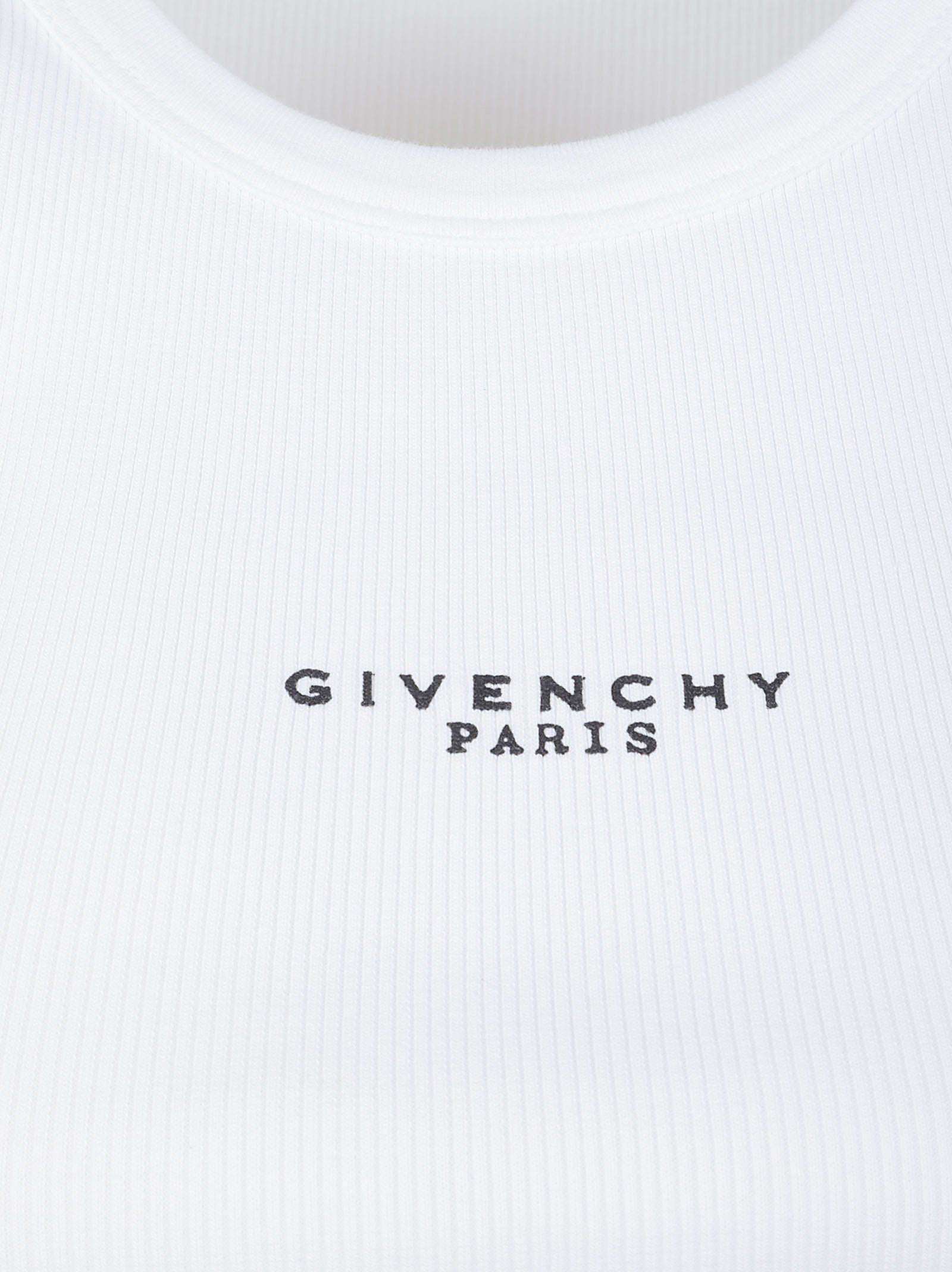 Ribbed Cotton Crew Neck Top