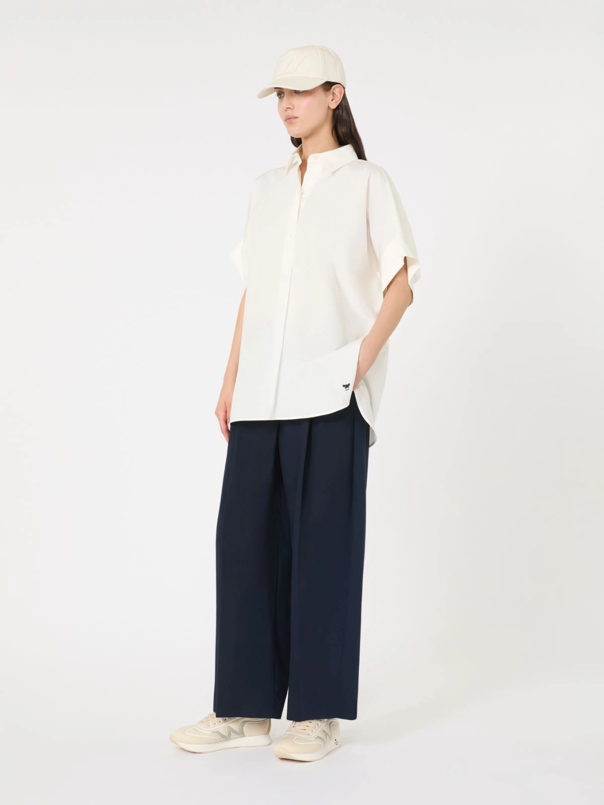 Wide-Leg Trousers With High Waist