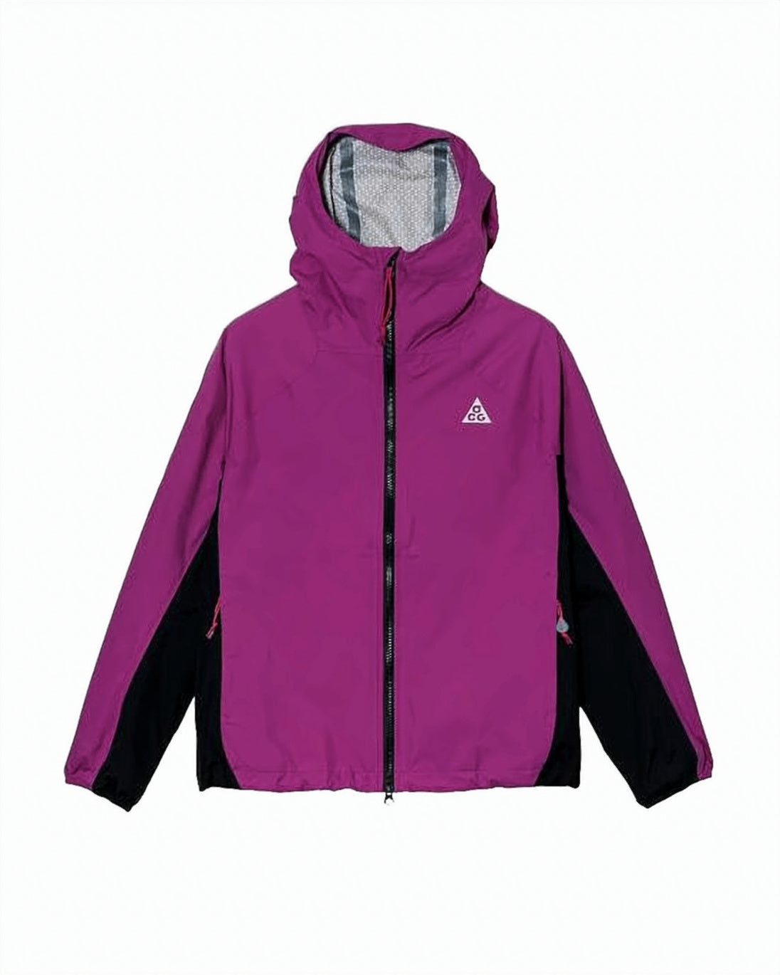 Purple Jacket with Contrasting Black Panels
