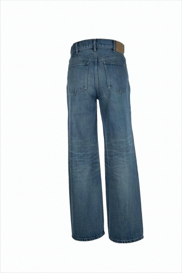 Classic Straight-Leg Denim Pants