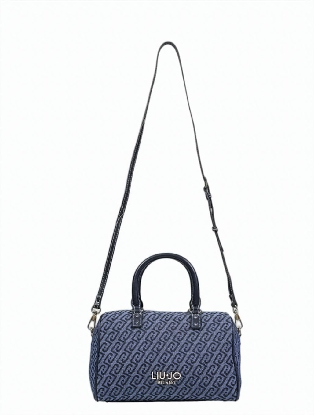 Logo Faux Leather Shoulder Bag
